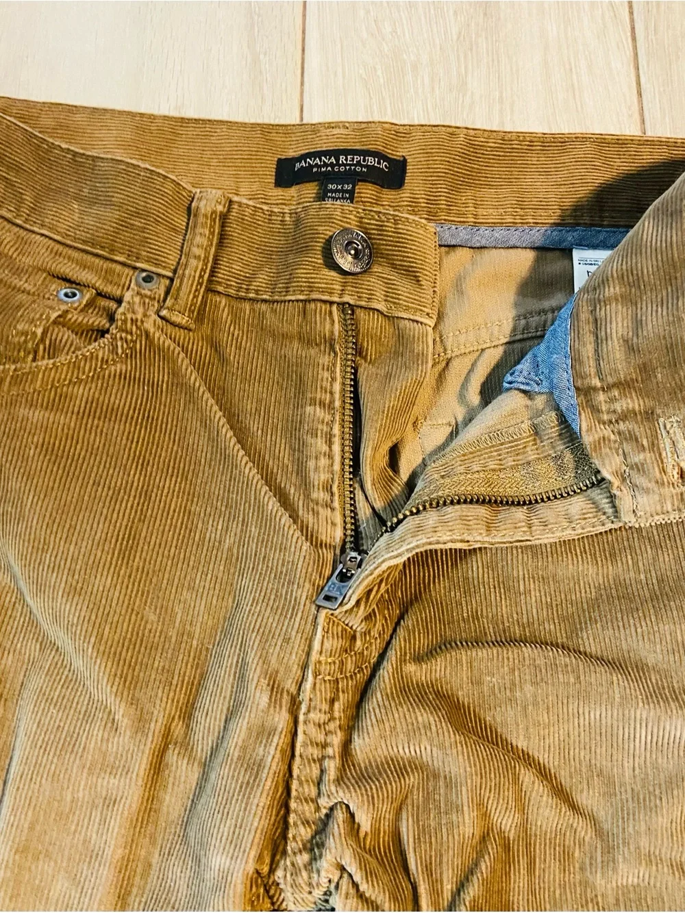 Banana Republic Corduroy Trousers in Warm Brown